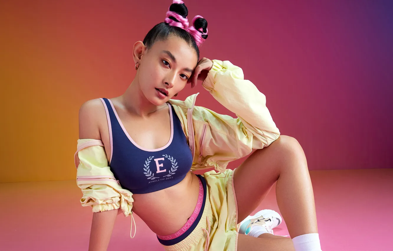 Photo wallpaper girl, sexy, hot girl, eyes, smile, beautiful, figure, model