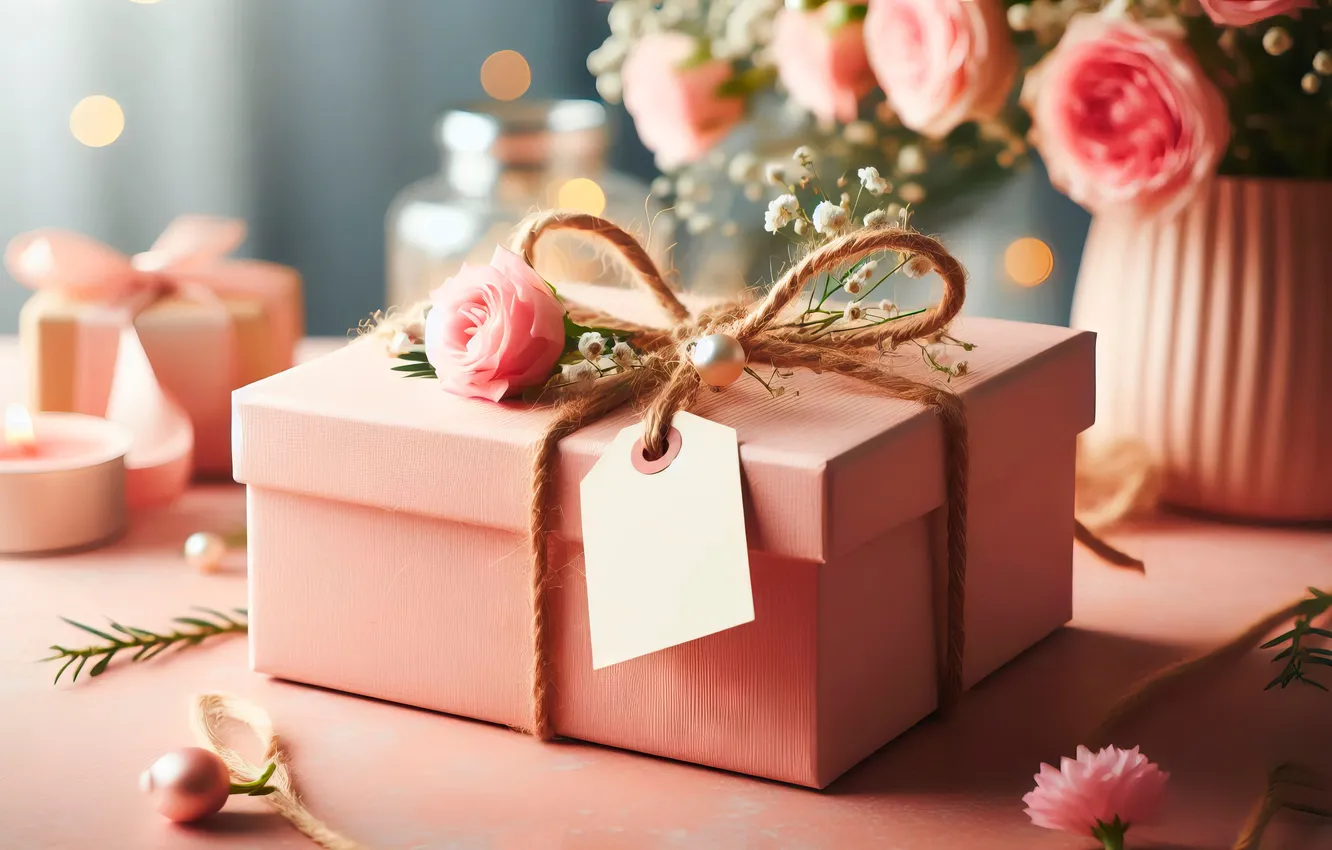 Photo wallpaper love, holiday, heart, hearts, Valentine's day, AI art, neural network