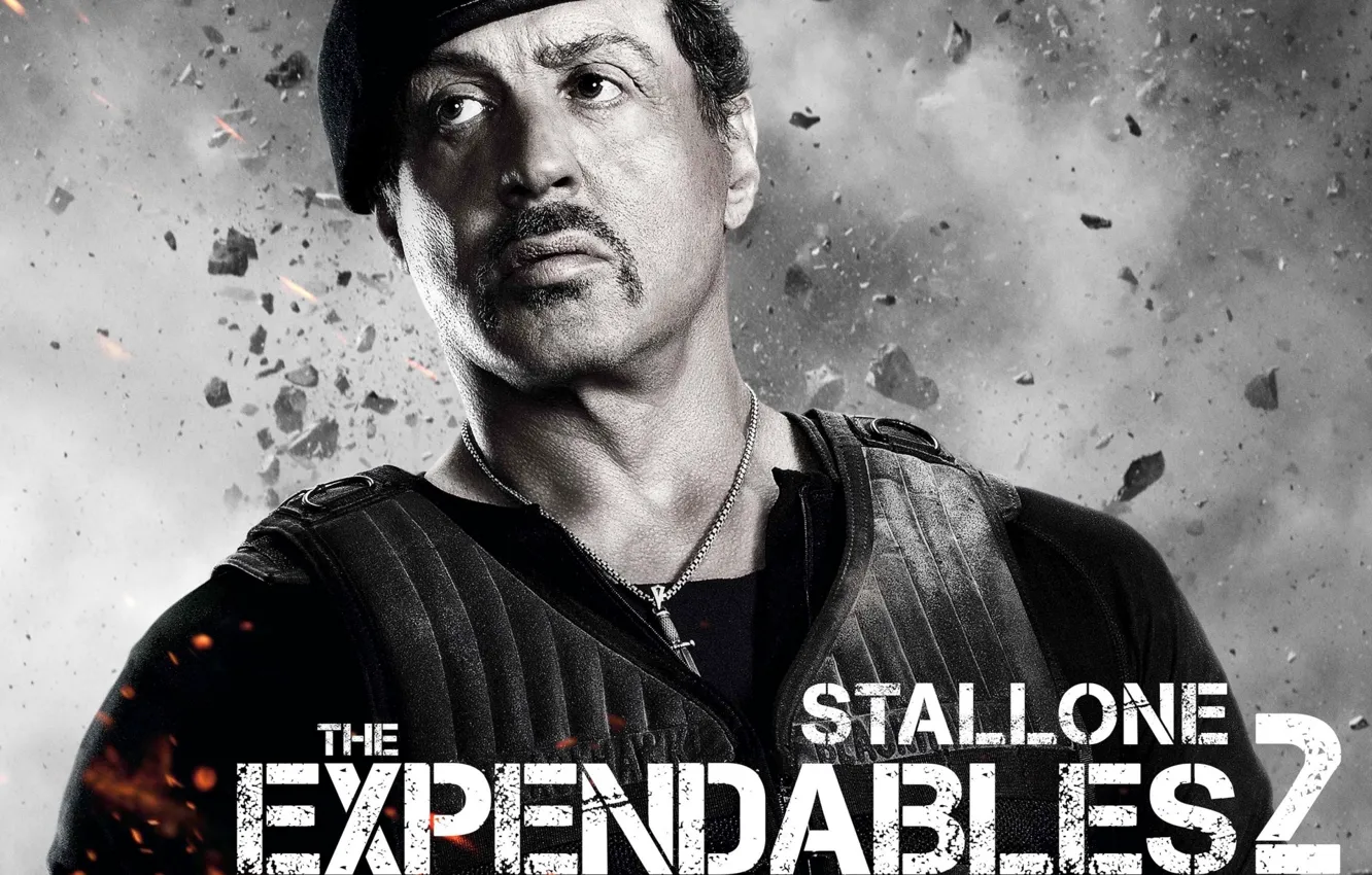 Photo wallpaper Soldiers, Sly, Sylvester Stallone, The expendables 2, Expendables 2