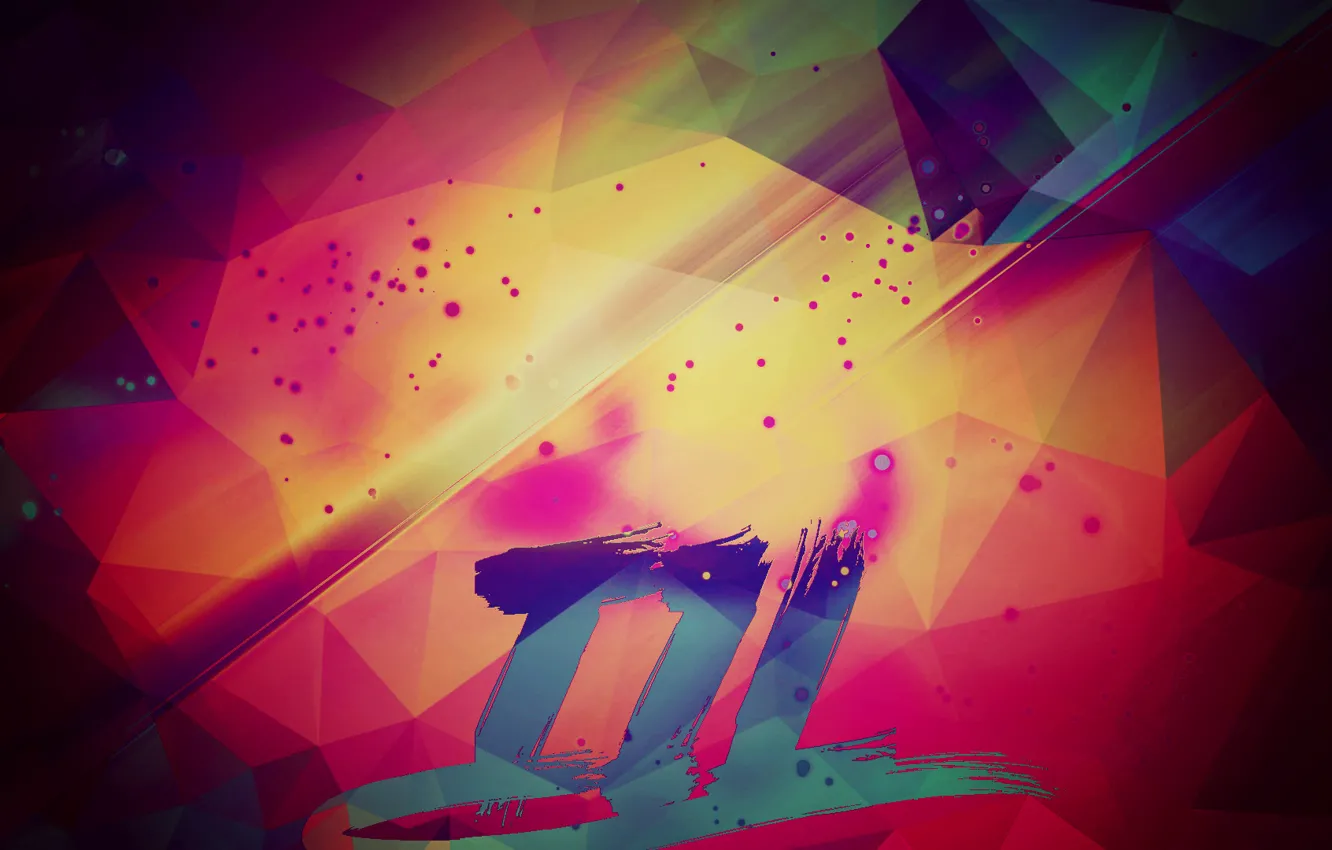 Photo wallpaper rainbow, logo, t1L