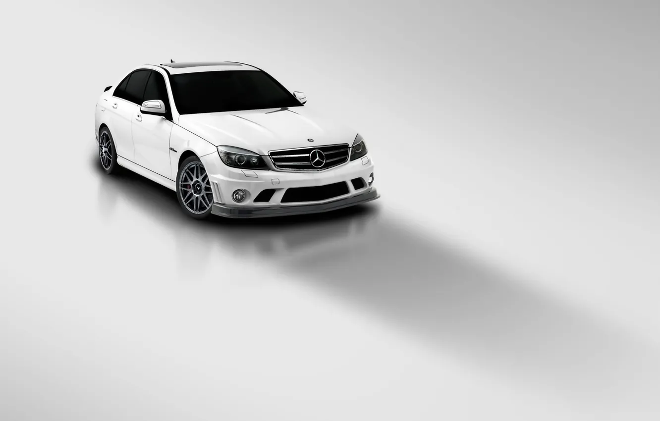 Photo wallpaper Mercedes, Benz, C63-AMG, Vorsteiner