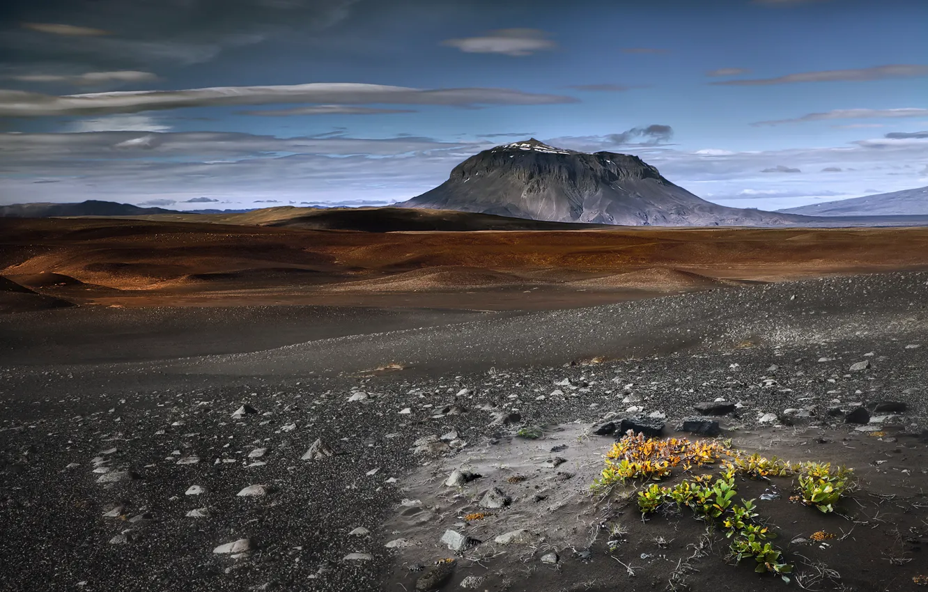 Photo wallpaper nature, the volcano, Iceland