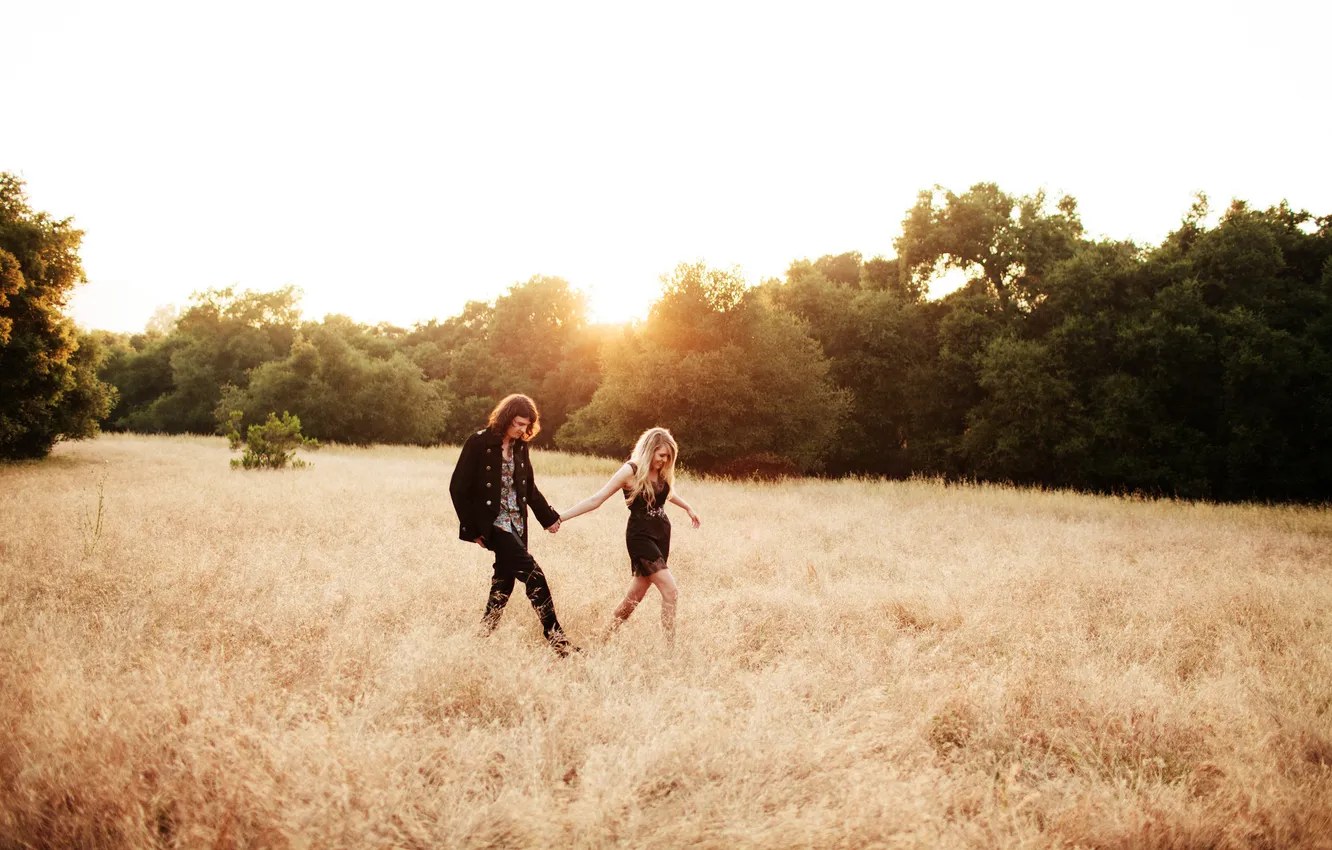 Photo wallpaper girl, nature, pair, guy, Jacob, Cheslea