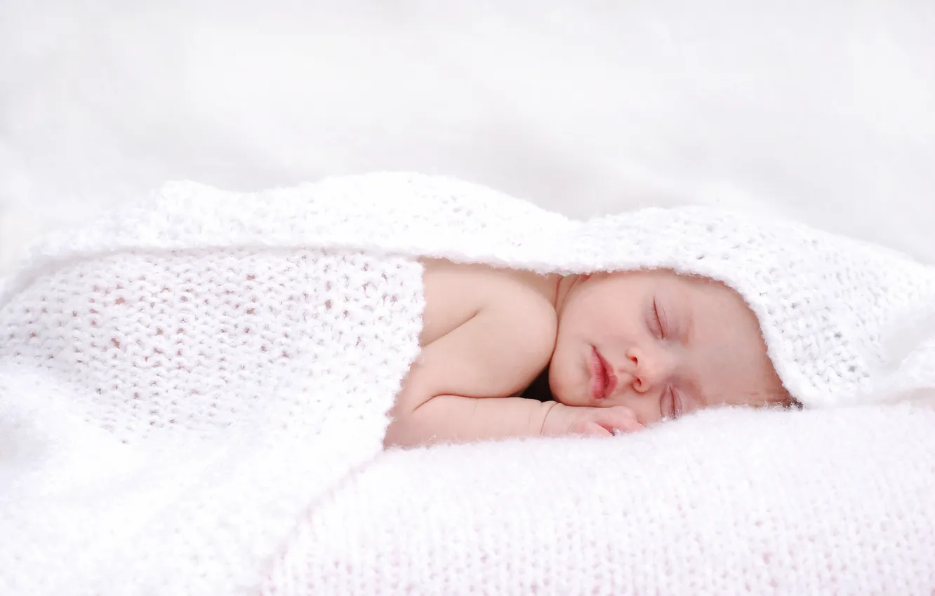 Photo wallpaper children, sleep, baby