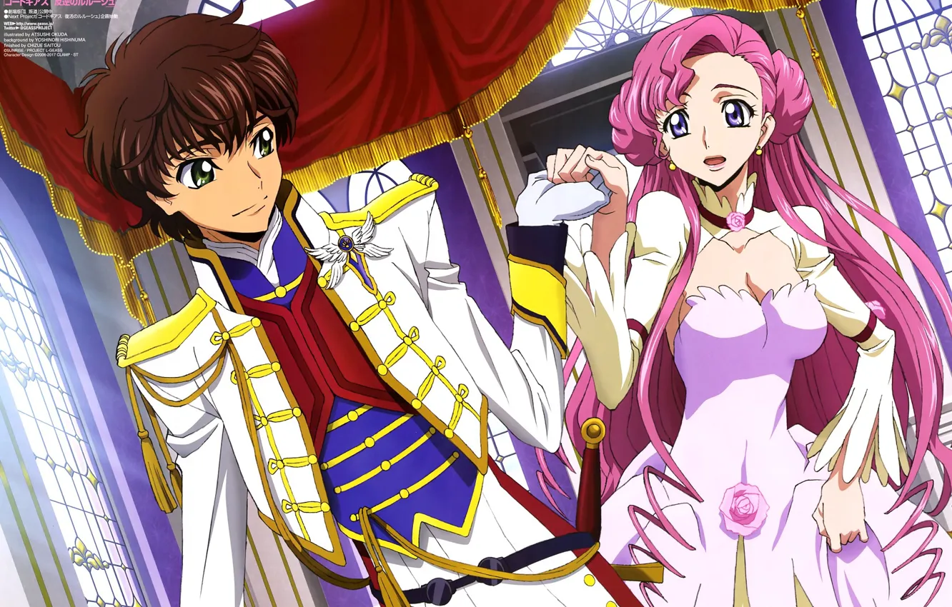 Photo wallpaper girl, anime, art, guy, Code Geass, Code Geass