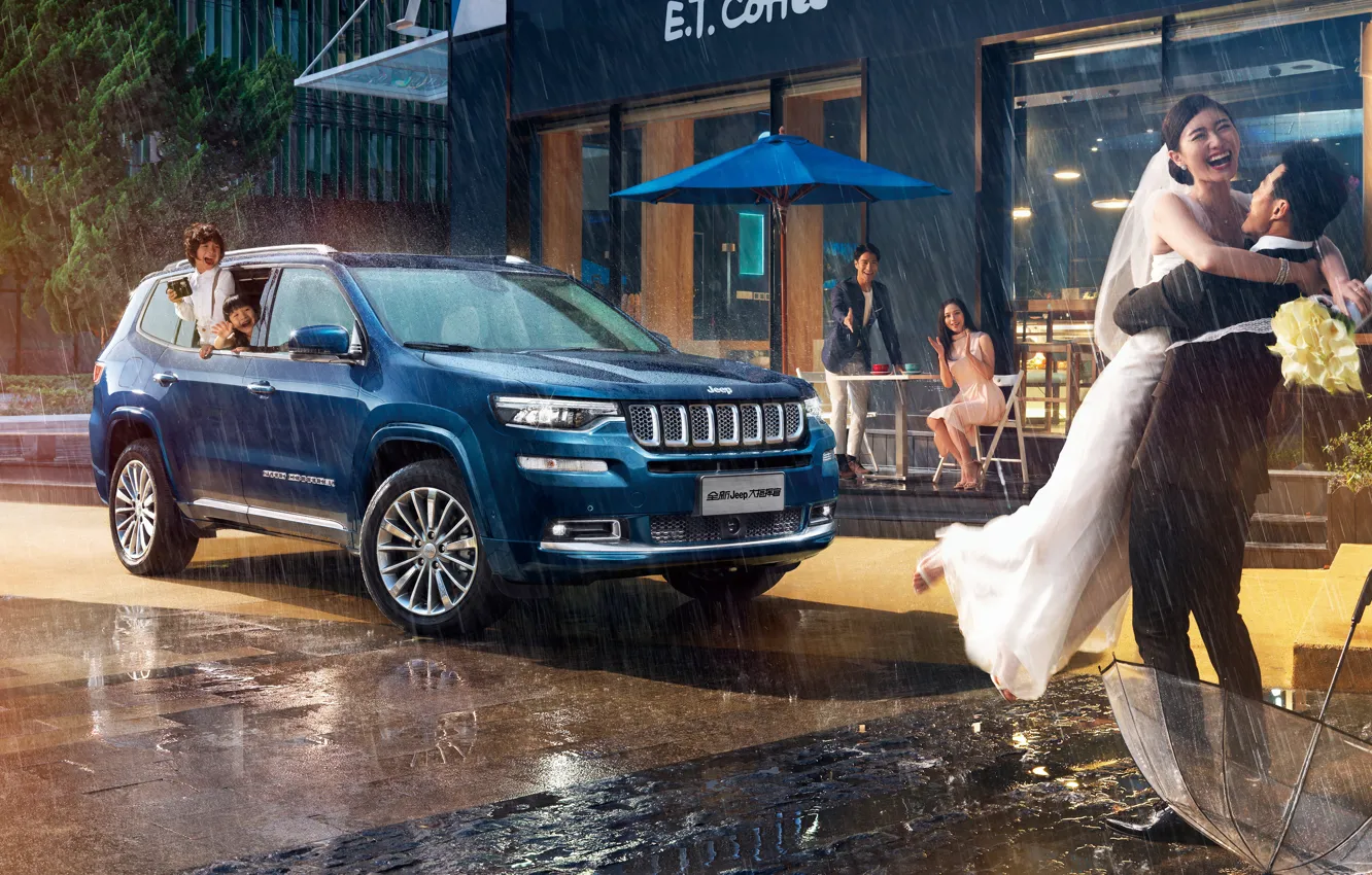 Photo wallpaper Grand, wedding, 2018, commander, Jeep, summit