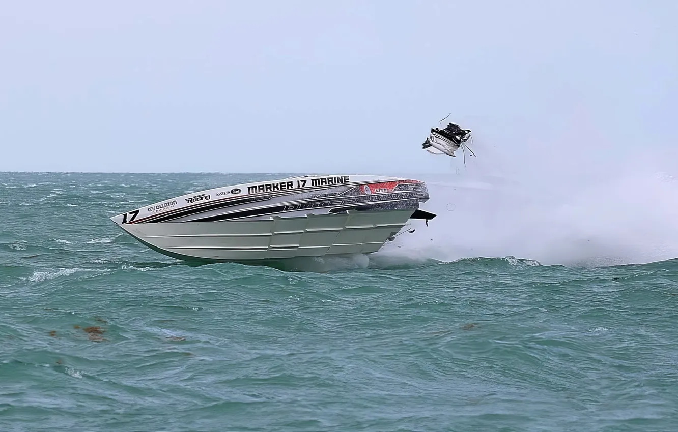 Photo wallpaper race, boat, speed