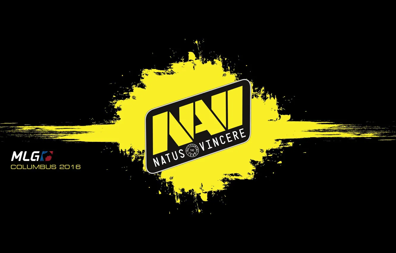 Photo wallpaper logo, na'vi, counter-strike, black background, csgo, Navi, navi, natus vincere