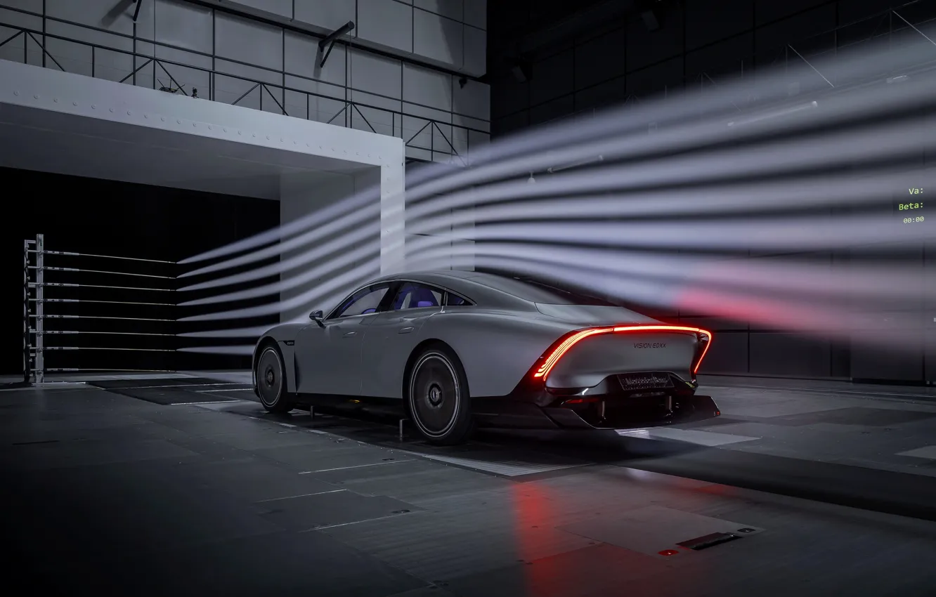 Photo wallpaper aerodynamics, coupe, Mercedes-Benz, diffuser, 2022, Vision EQXX Concept