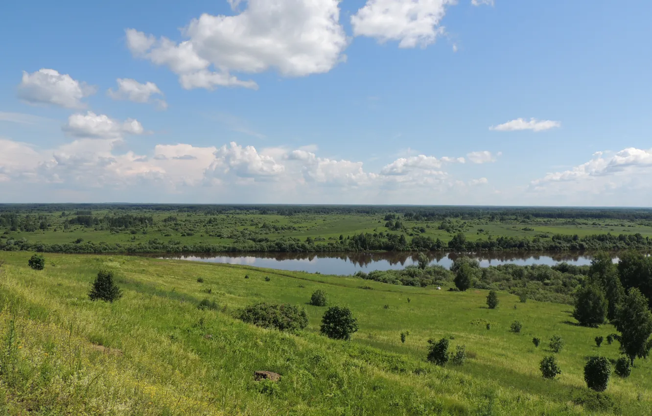 Photo wallpaper summer, landscape, selni