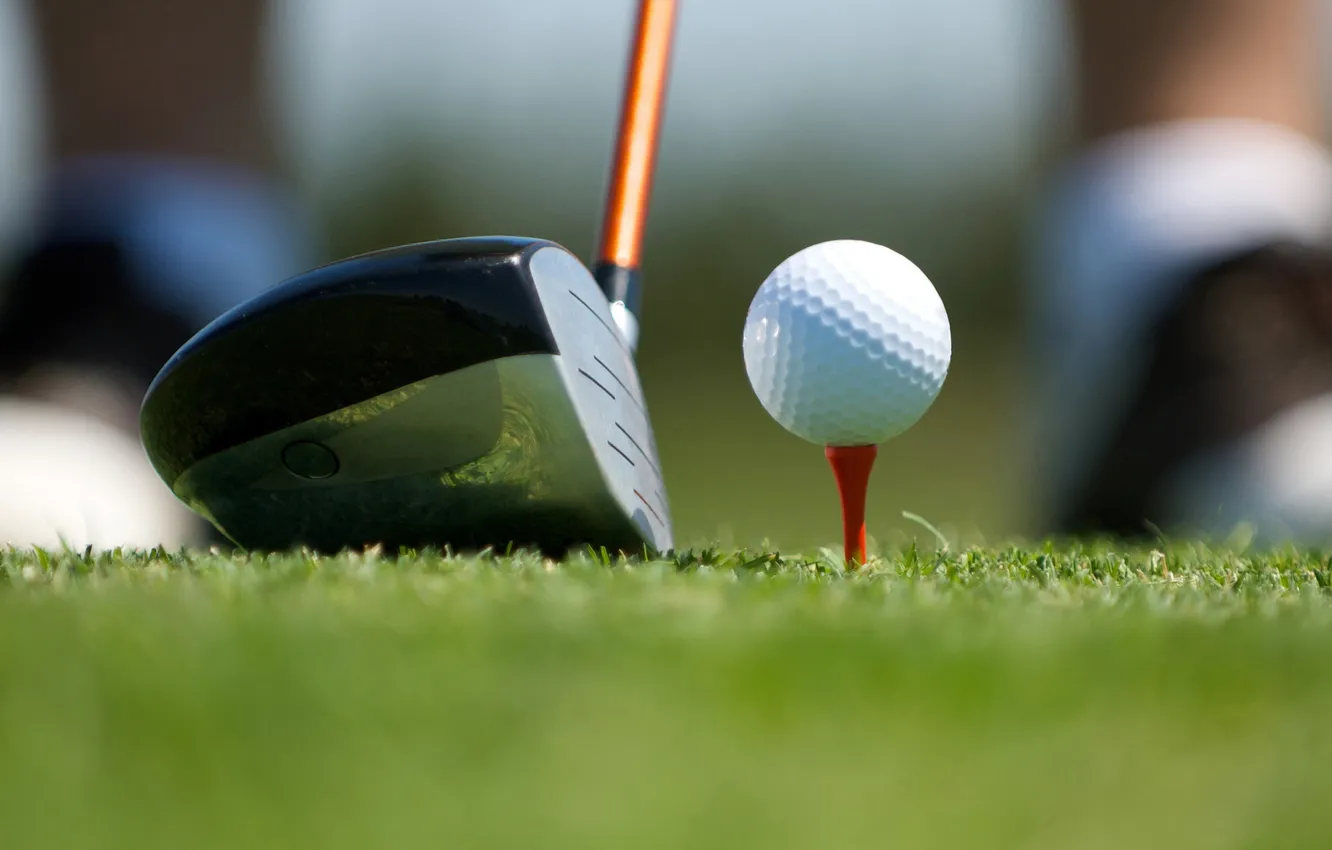 Photo wallpaper white, ball, golf swing
