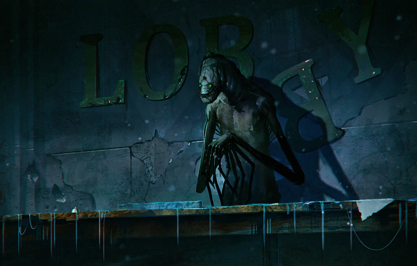 Photo wallpaper monster, art, mutant, alexiuss, romantic apocalyptic, Concierge, concierge, zee captain