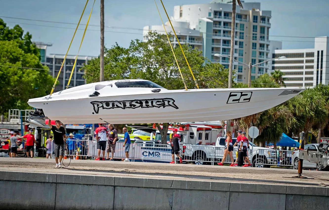 Photo wallpaper race, boat, speed