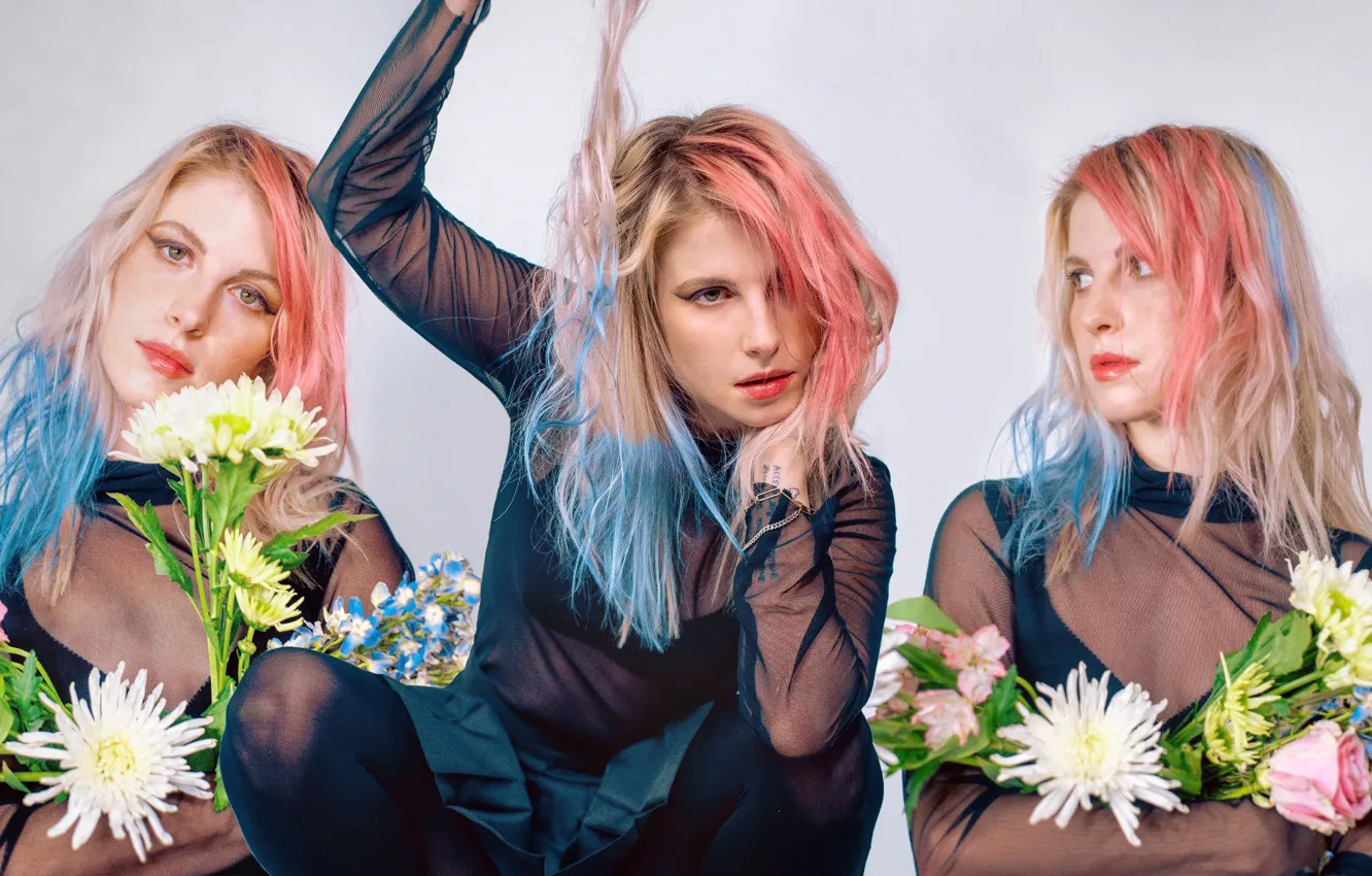 Photo wallpaper wallpaper, Hayley Williams, petals
