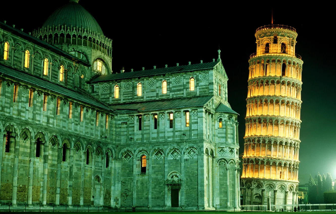 Photo wallpaper tower, Italy, Pisa