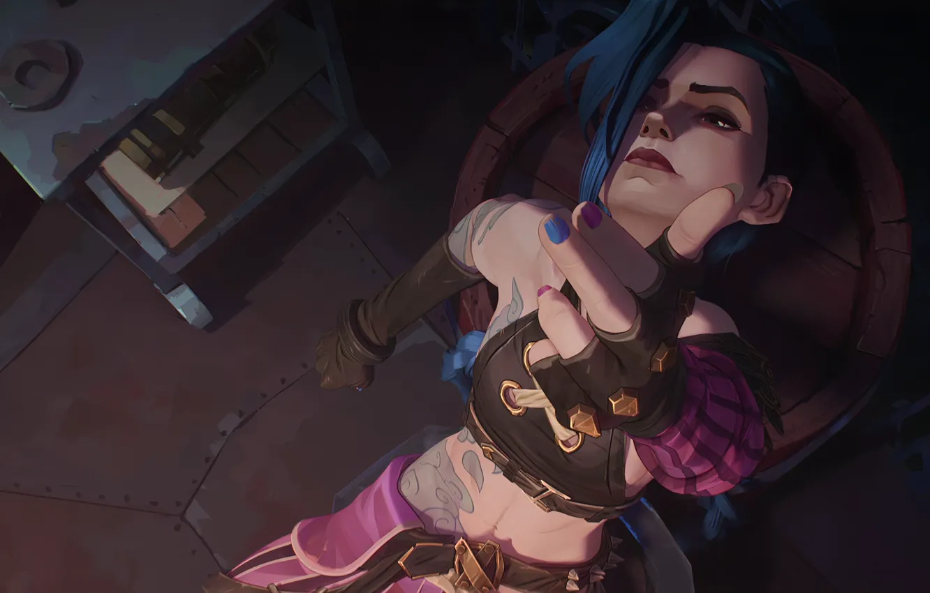 Photo wallpaper shot, Jinx, Netflix, Arcane, Cinematic