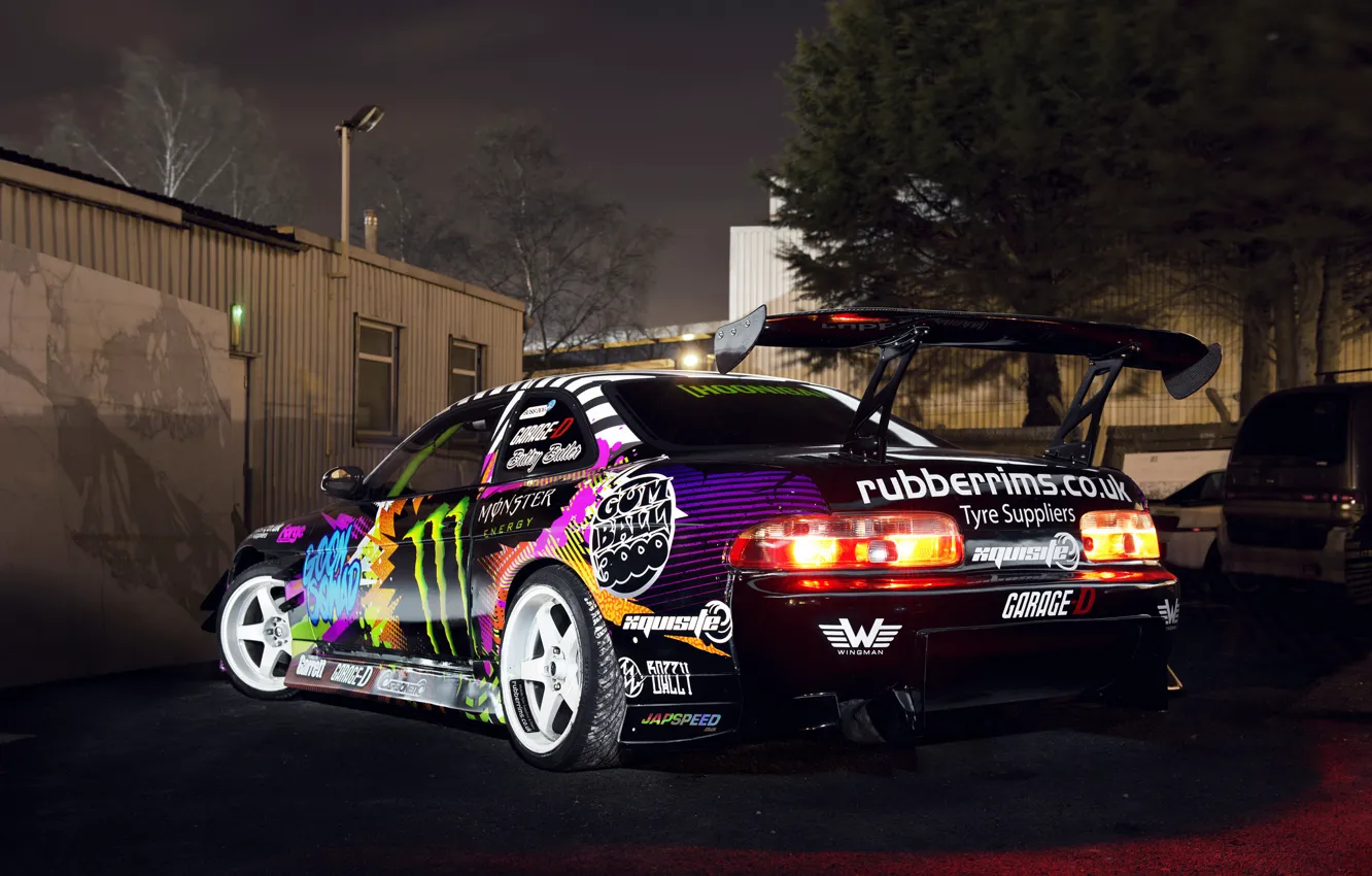 Photo wallpaper drift, Toyota, Monster Energy, Toyota, Drift car, Soarer
