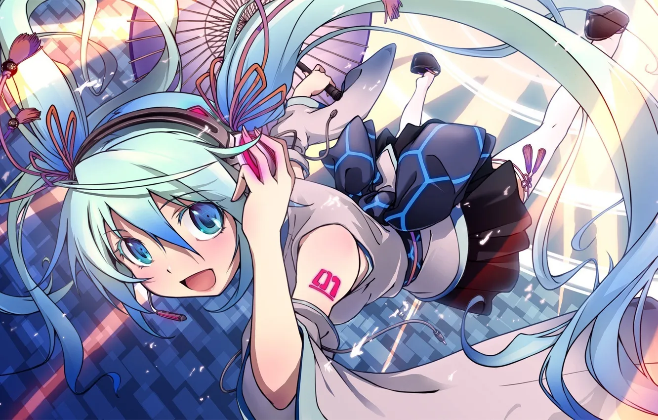 Photo wallpaper music, anime, vocaloid, hatsune miku, Vocaloid, Miku, Hatsune Miku