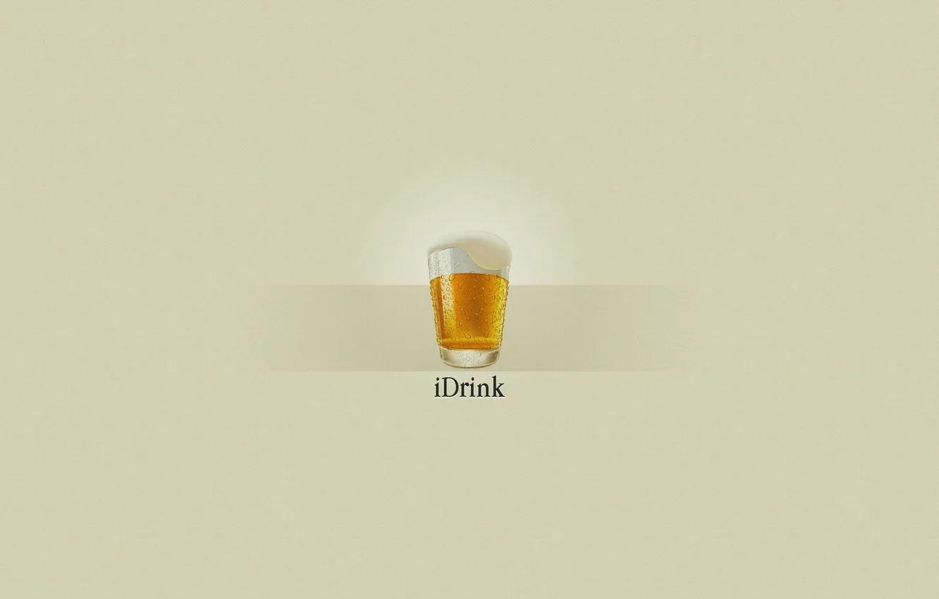 Photo wallpaper beer, minimalism, mug, drink, 1920x1200, cup, beer, drink