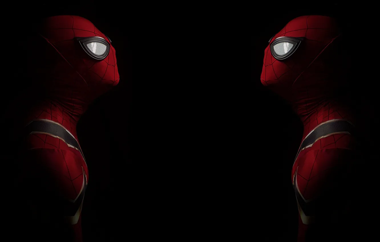 Photo wallpaper people, spider, face to face