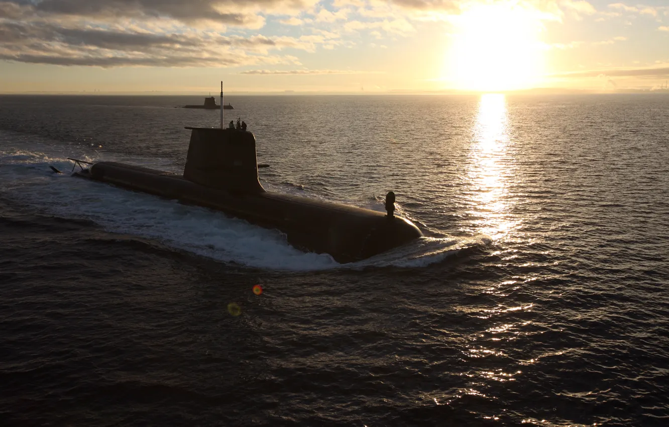 Photo wallpaper submarine, submarine, The Royal Australian Navy, HMAS Waller