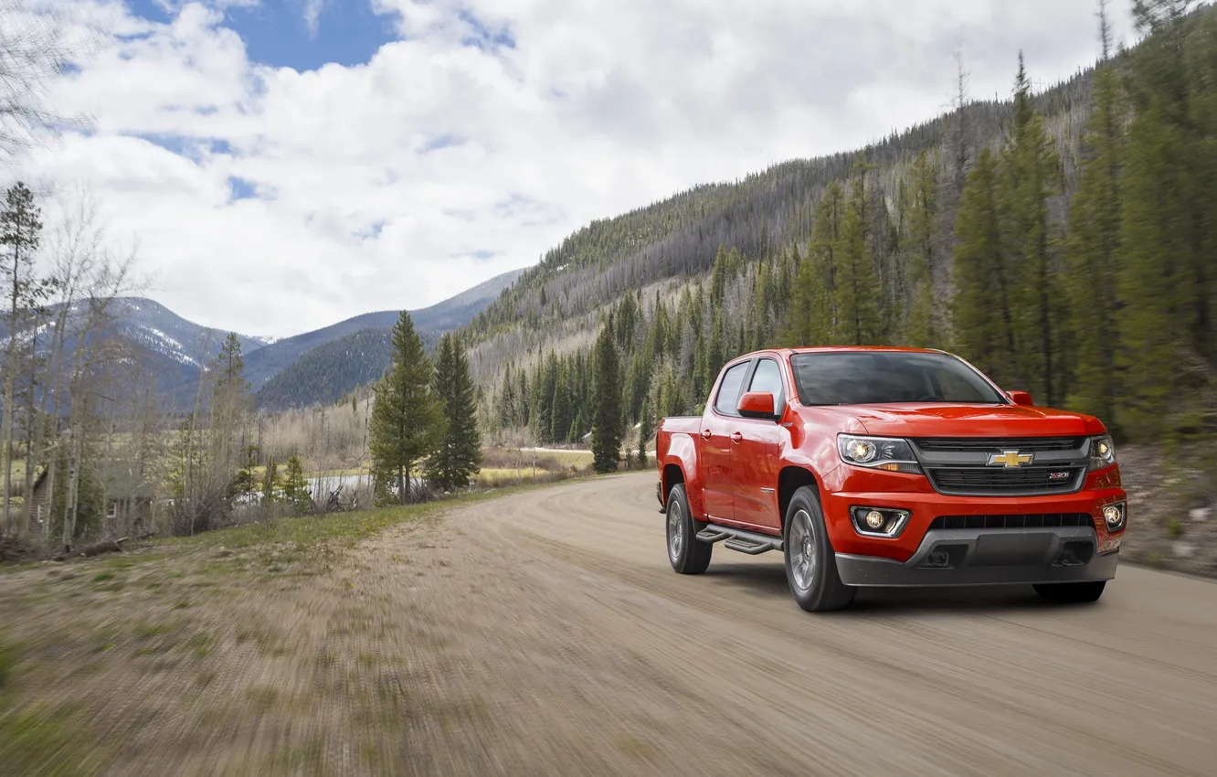 Photo wallpaper Chevrolet, Colorado, Chevrolet, Colorado, Diesel, Crew Cab, Z71, 2015