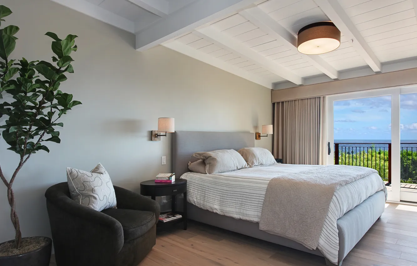 Photo wallpaper design, comfort, style, linen, bed, bedroom