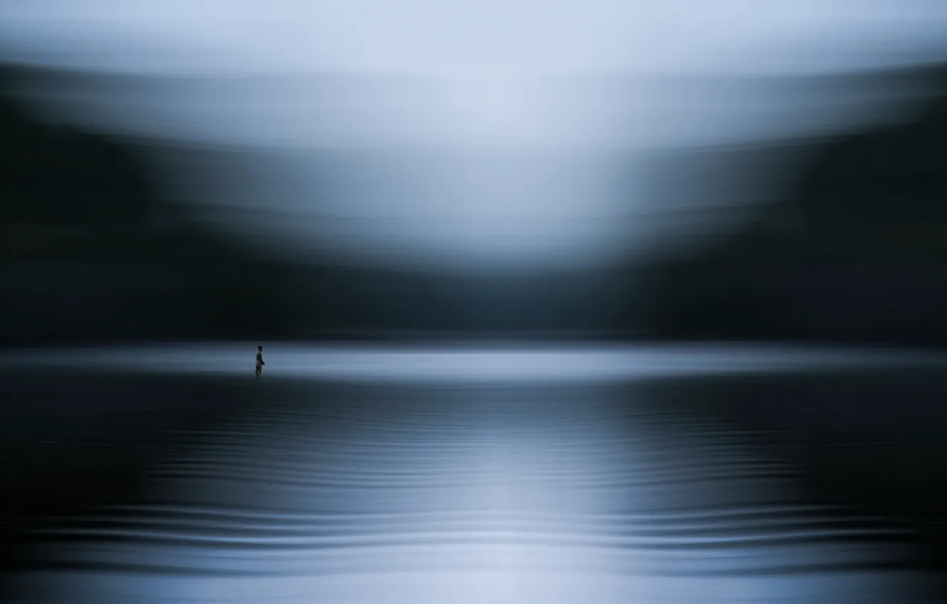 Photo wallpaper sea, background, people