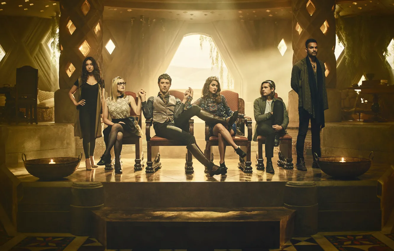 Photo wallpaper look, the film, actor, the series, the wizard, The Magicians, sit on the thrones