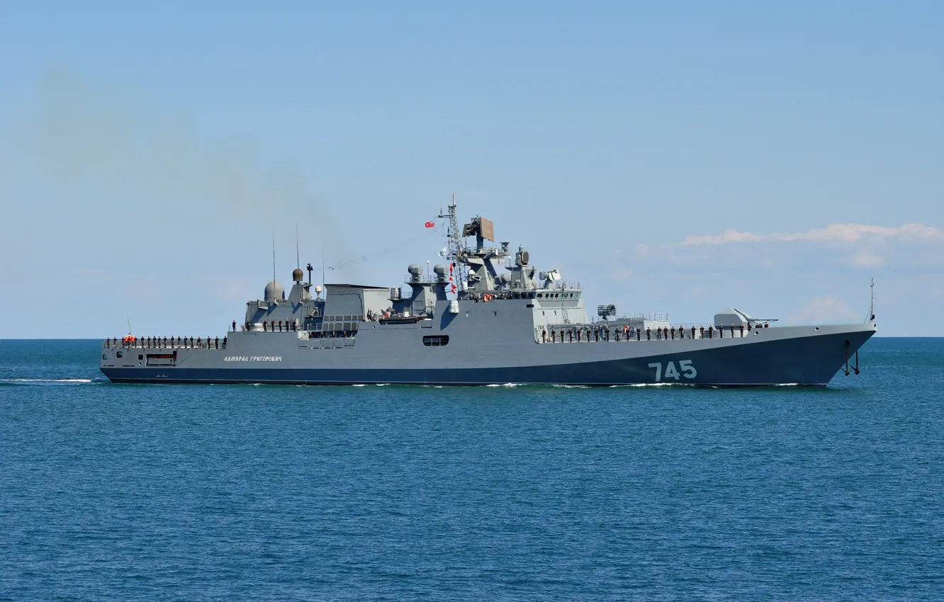Photo wallpaper Frigate, The Black Sea Fleet, patrol ship, &ampquot;Admiral Grigorovich&ampquot;