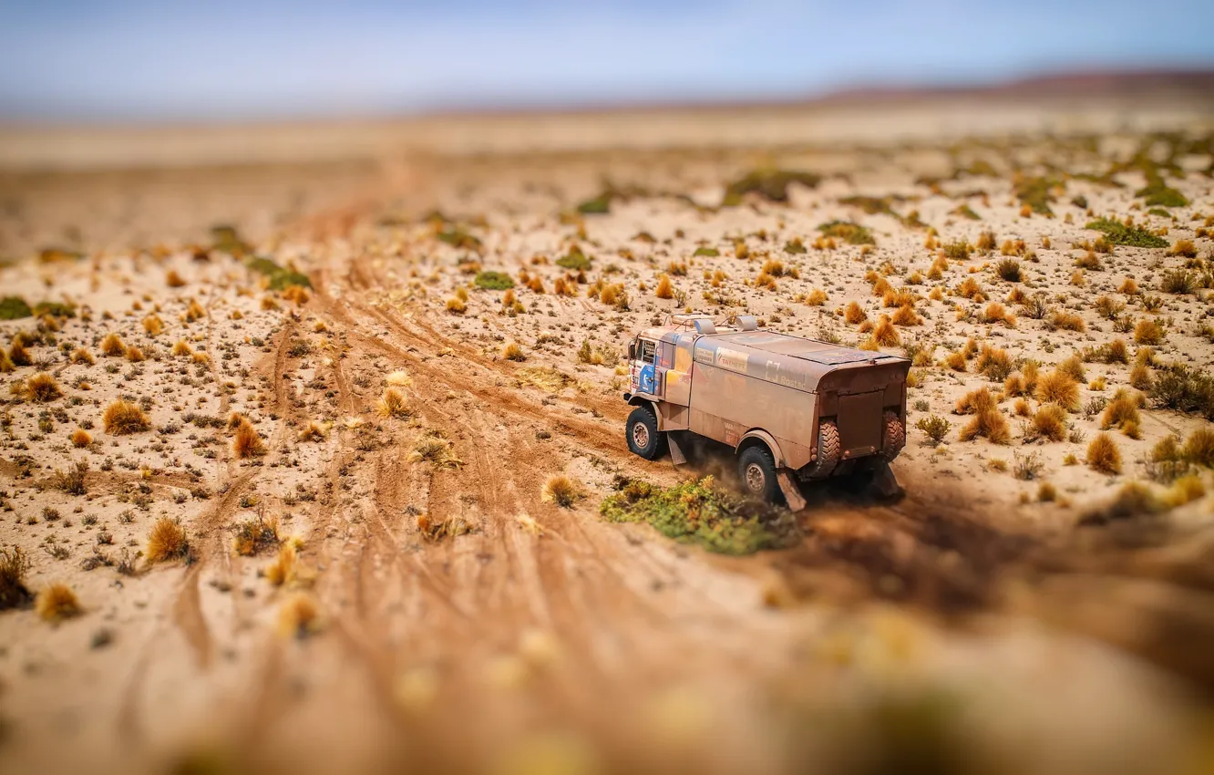 Photo wallpaper sand, dirty, race, sport, Truck, Master, Russia, Kamaz