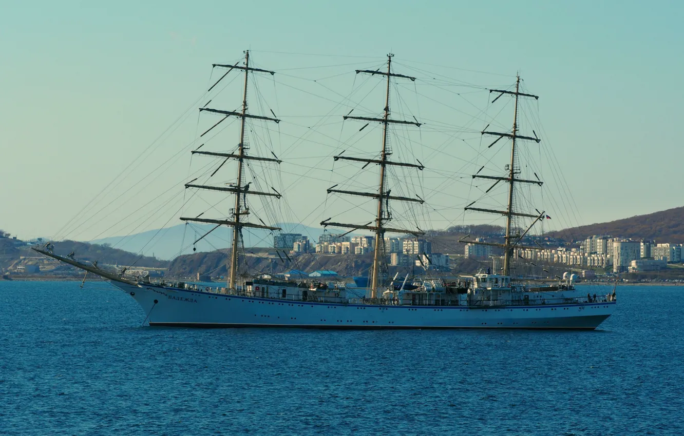 Photo wallpaper hope, ship, on the roads, sailing