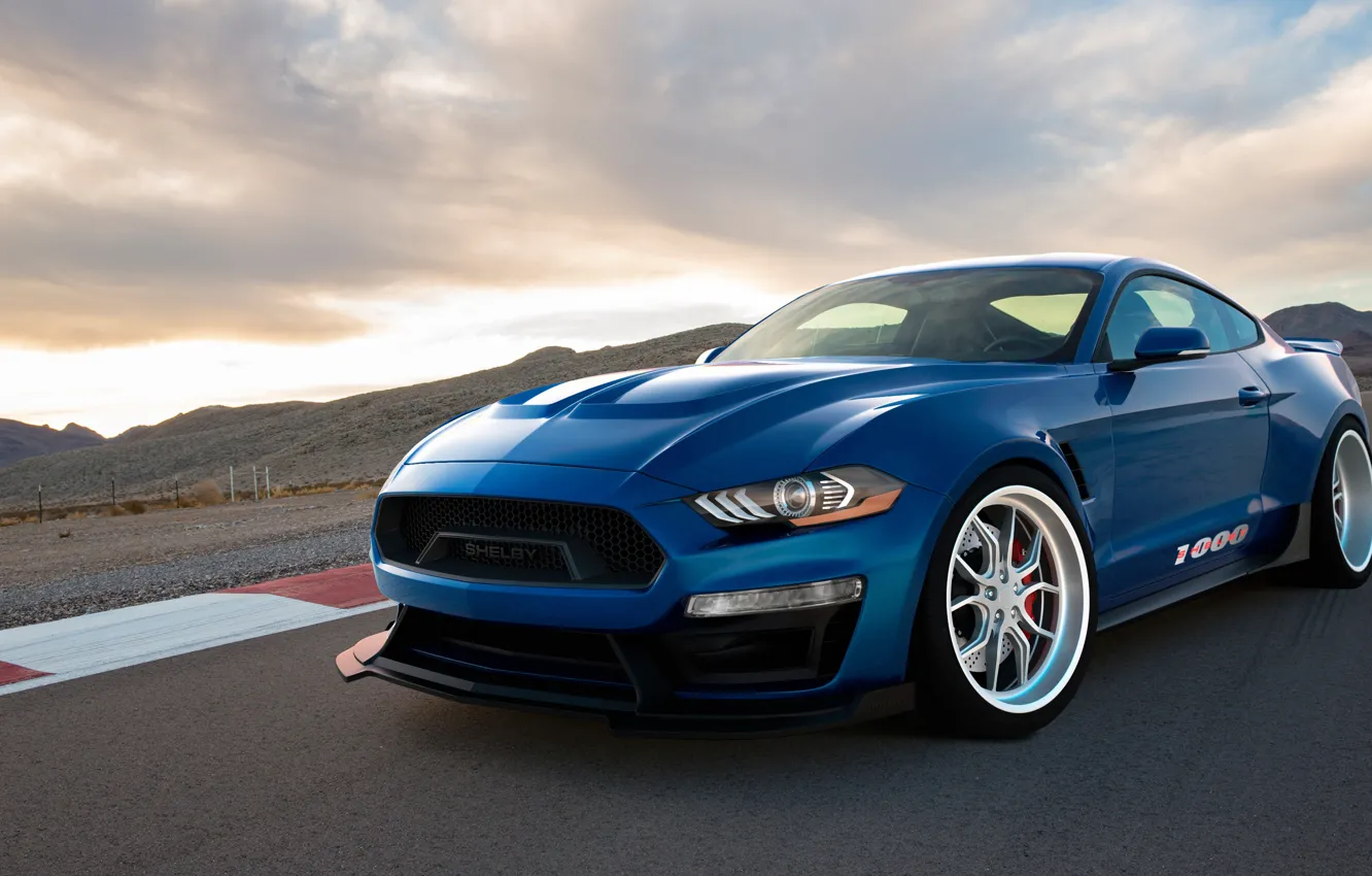 Photo wallpaper Ford Mustang, 2018, Shelby 1000