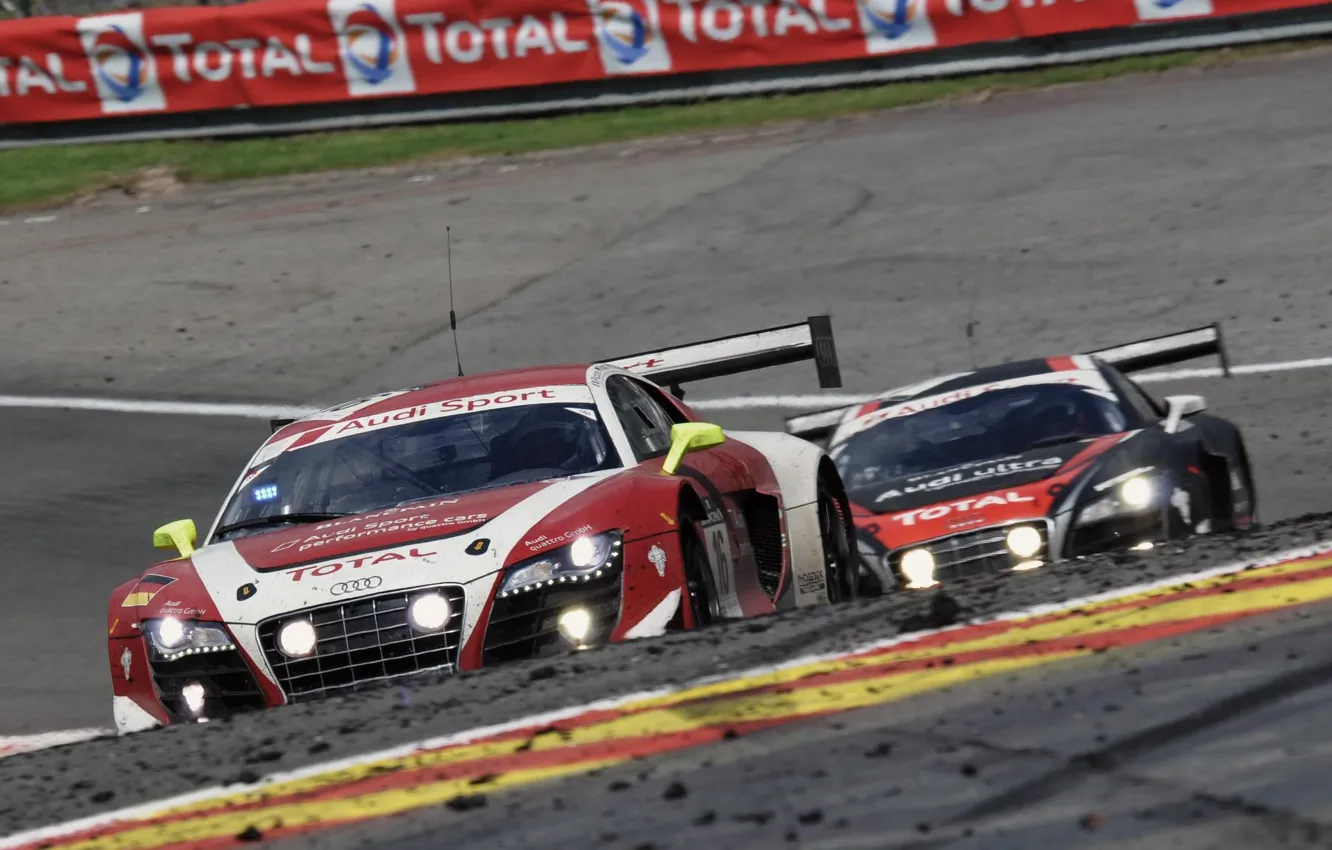 Photo wallpaper Francorchamps, Circuit, AudiSport, WRT, R8lmsultra