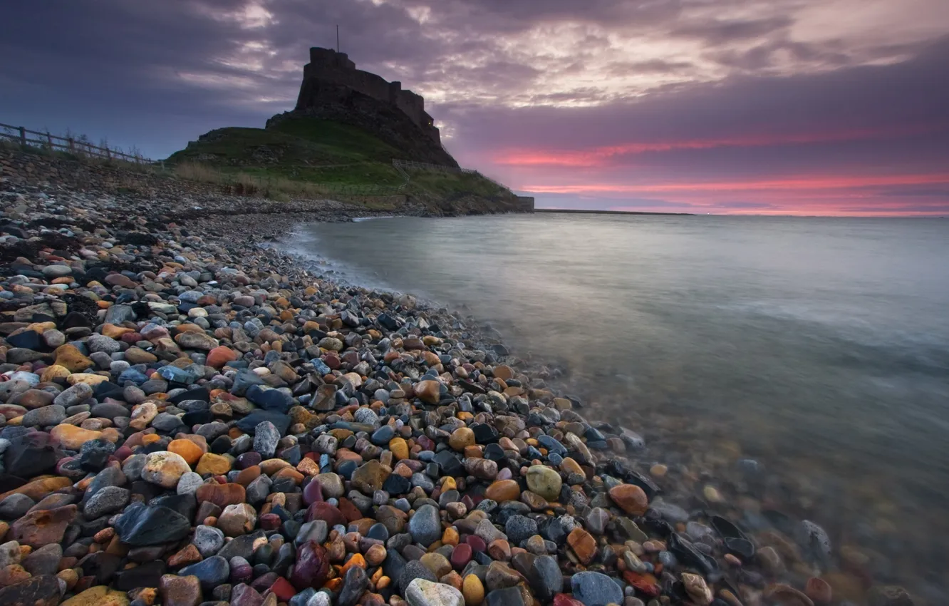 Photo wallpaper the sky, clouds, stones, the ocean