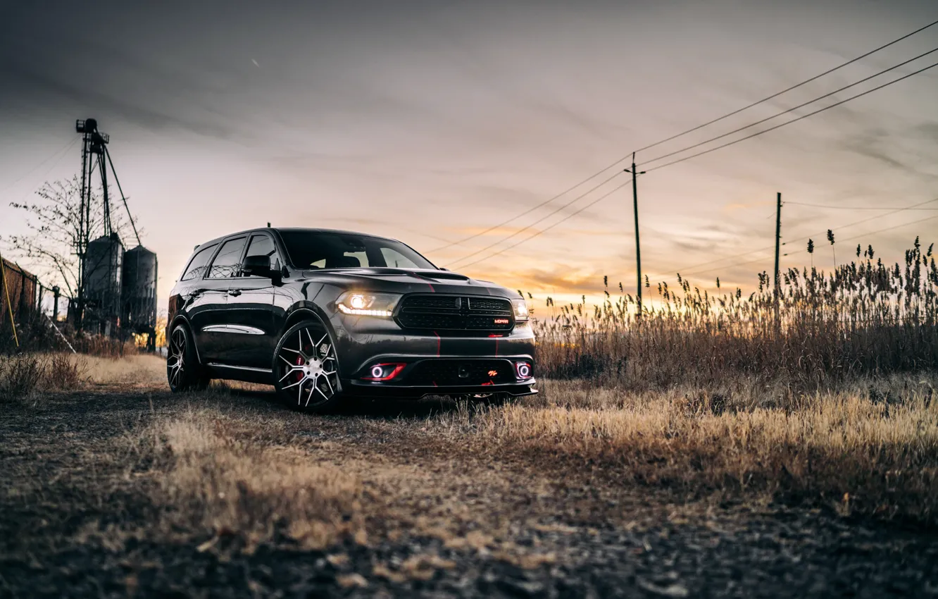 Photo wallpaper Dodge, Dodge Durango, Field