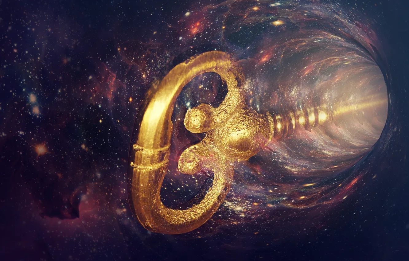 Photo wallpaper the sky, space, stars, light, space, Apocalypse, the portal, key