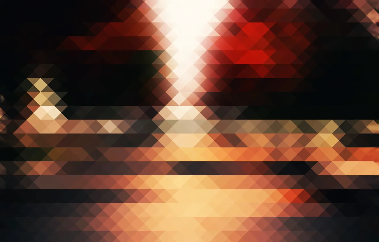Photo wallpaper landscape, texture, blur, pixel, ramita