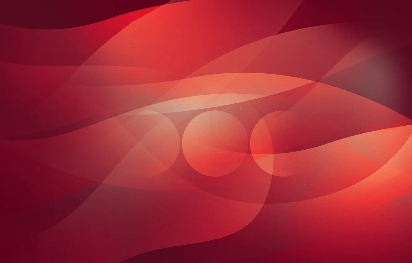 Photo wallpaper line, circles, red, abstraction