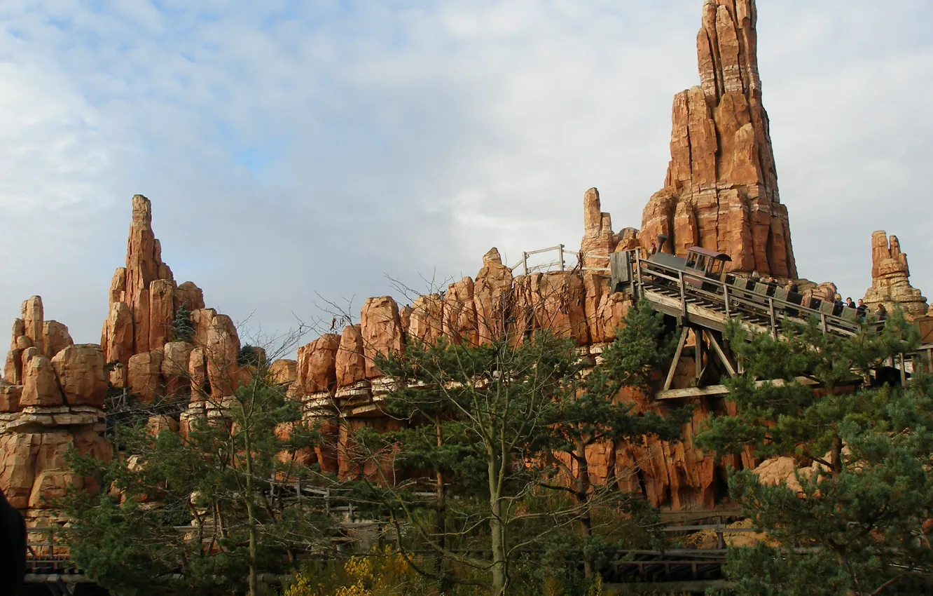 Photo wallpaper France, slide, Disneyland