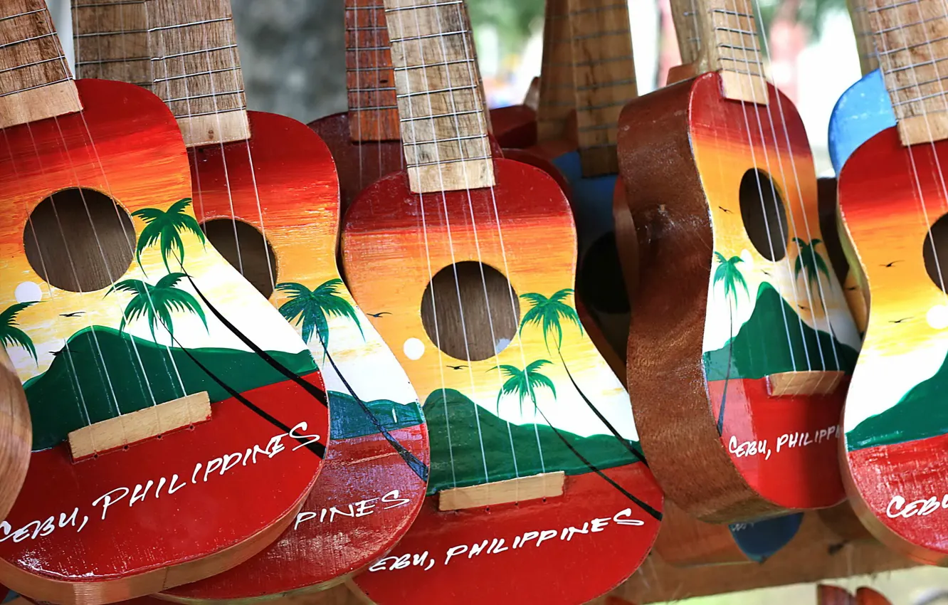 Photo wallpaper music, background, guitar