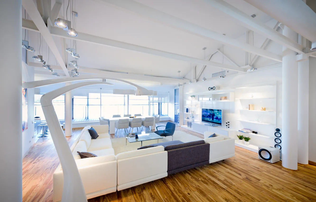 Photo wallpaper design, style, Villa, home, interior, living space