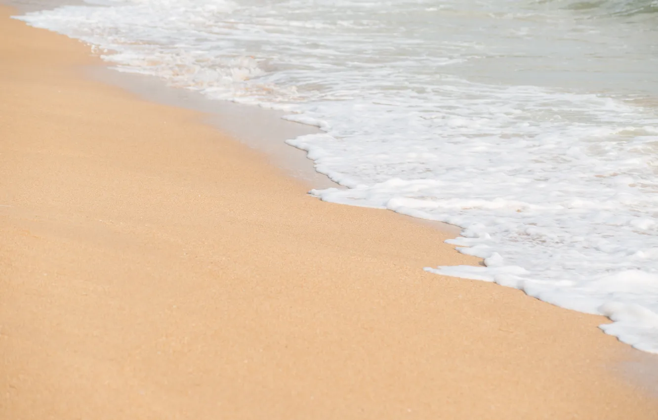 Photo wallpaper sand, sea, wave, beach, summer, shore, summer, beach