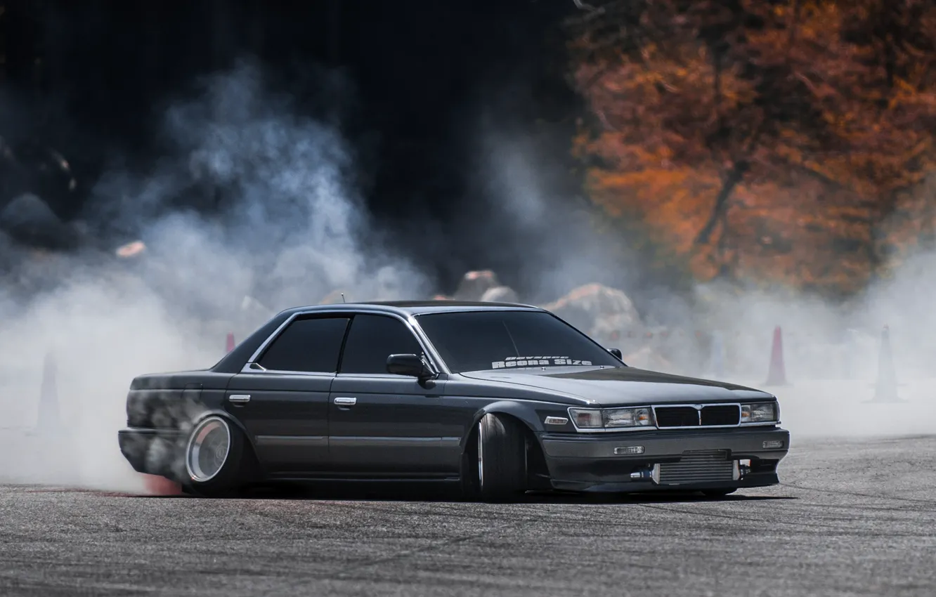 Photo wallpaper Drift, JDM, C33, nISSAN, lAUREL