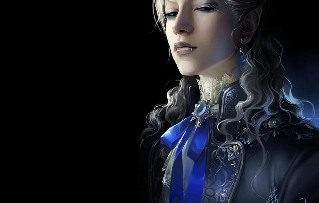 Photo wallpaper girl, vampire, vampire