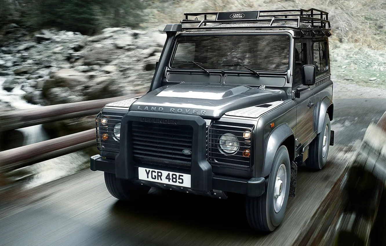 Photo wallpaper speed, jeep, SUV, land rover, defender, land Rover, station wagon, station wagon