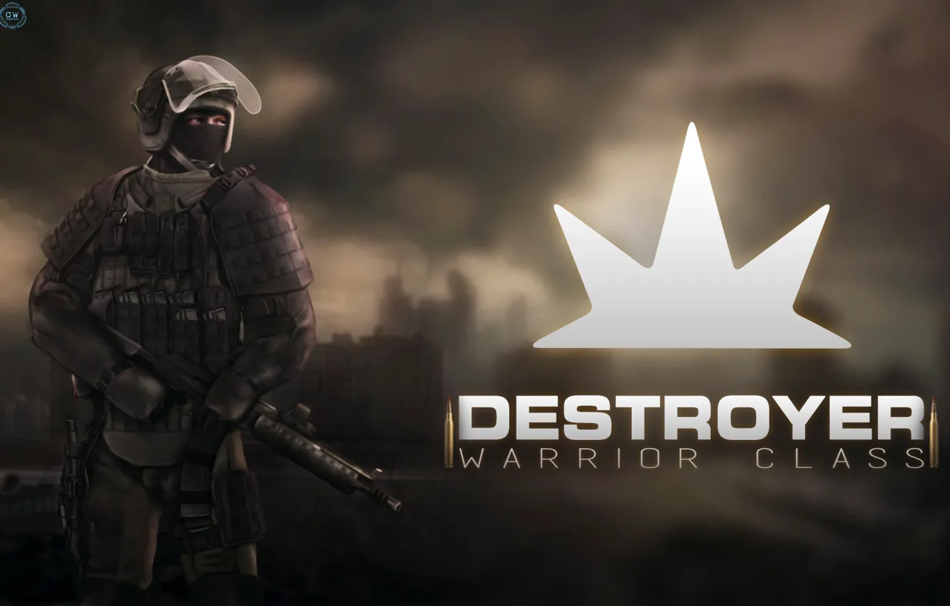 Photo wallpaper Wallpaper, art, class, fighter, art, shooter, the author's work, Destroyer