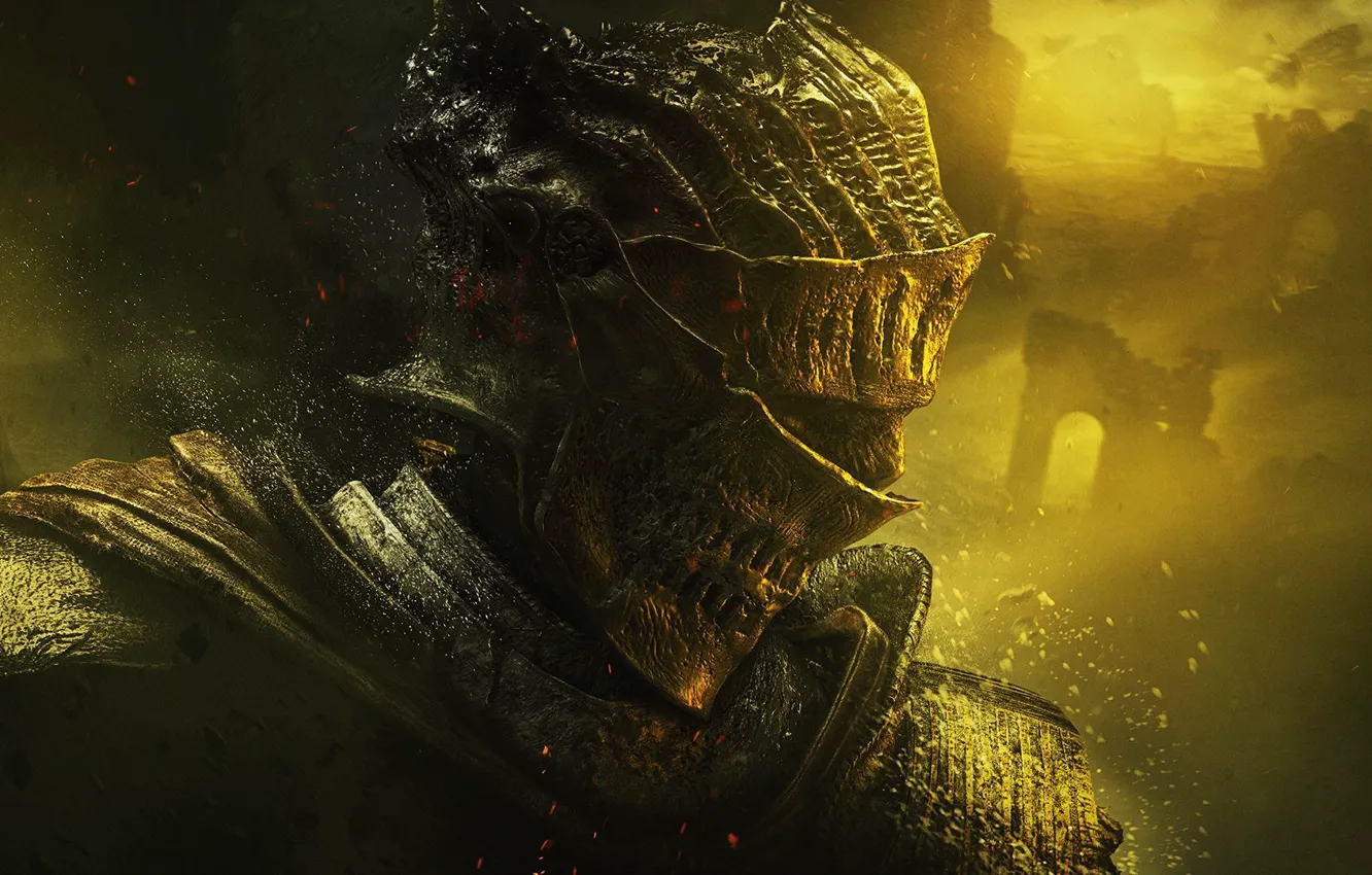 Photo wallpaper armor, warrior, helmet, knight, armor, Namco Bandai Games, From Software, Dark Souls III