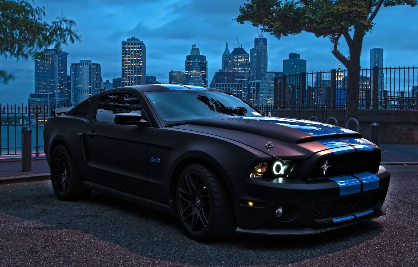 Photo wallpaper coupe, a high-tech version, ford mustang shelby gt500