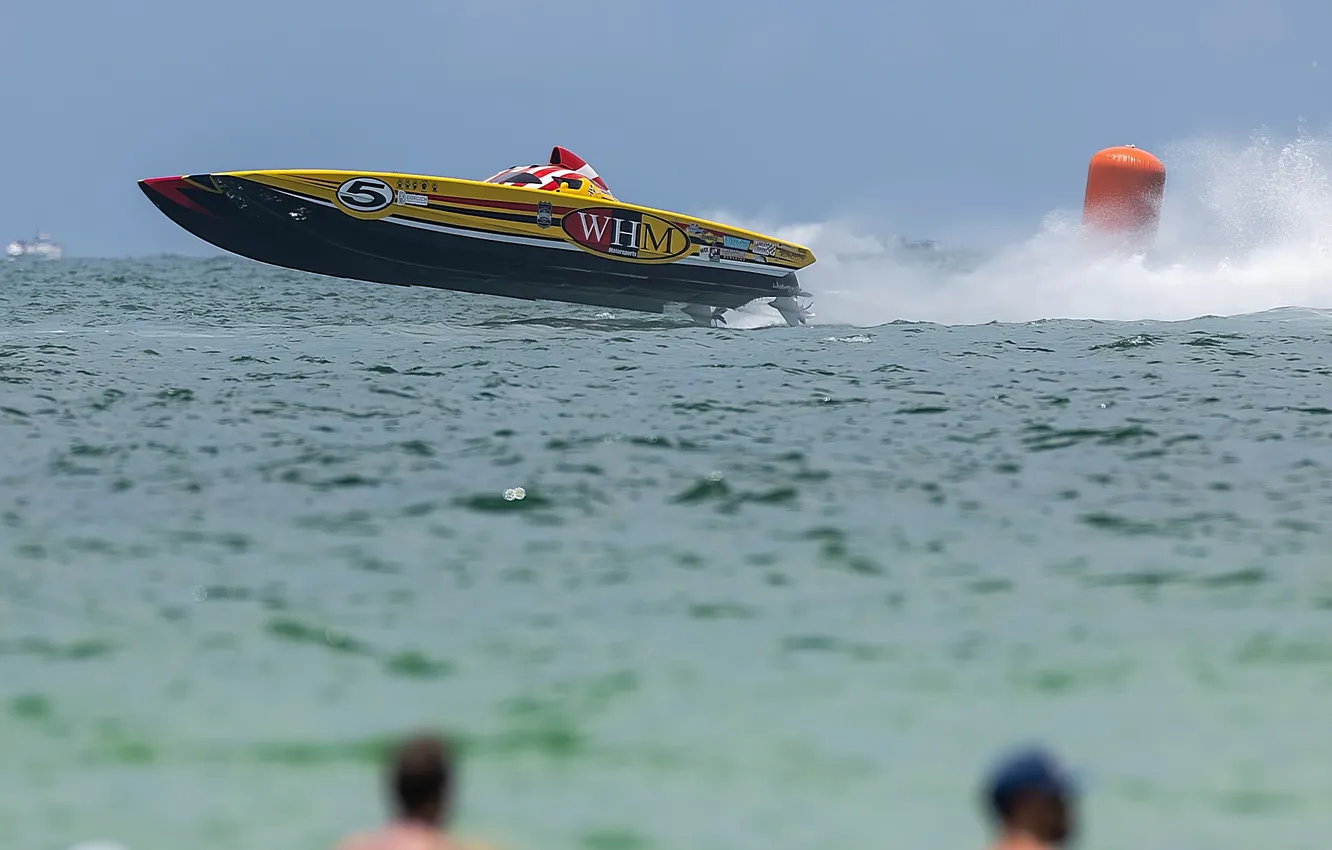 Photo wallpaper race, boat, speed